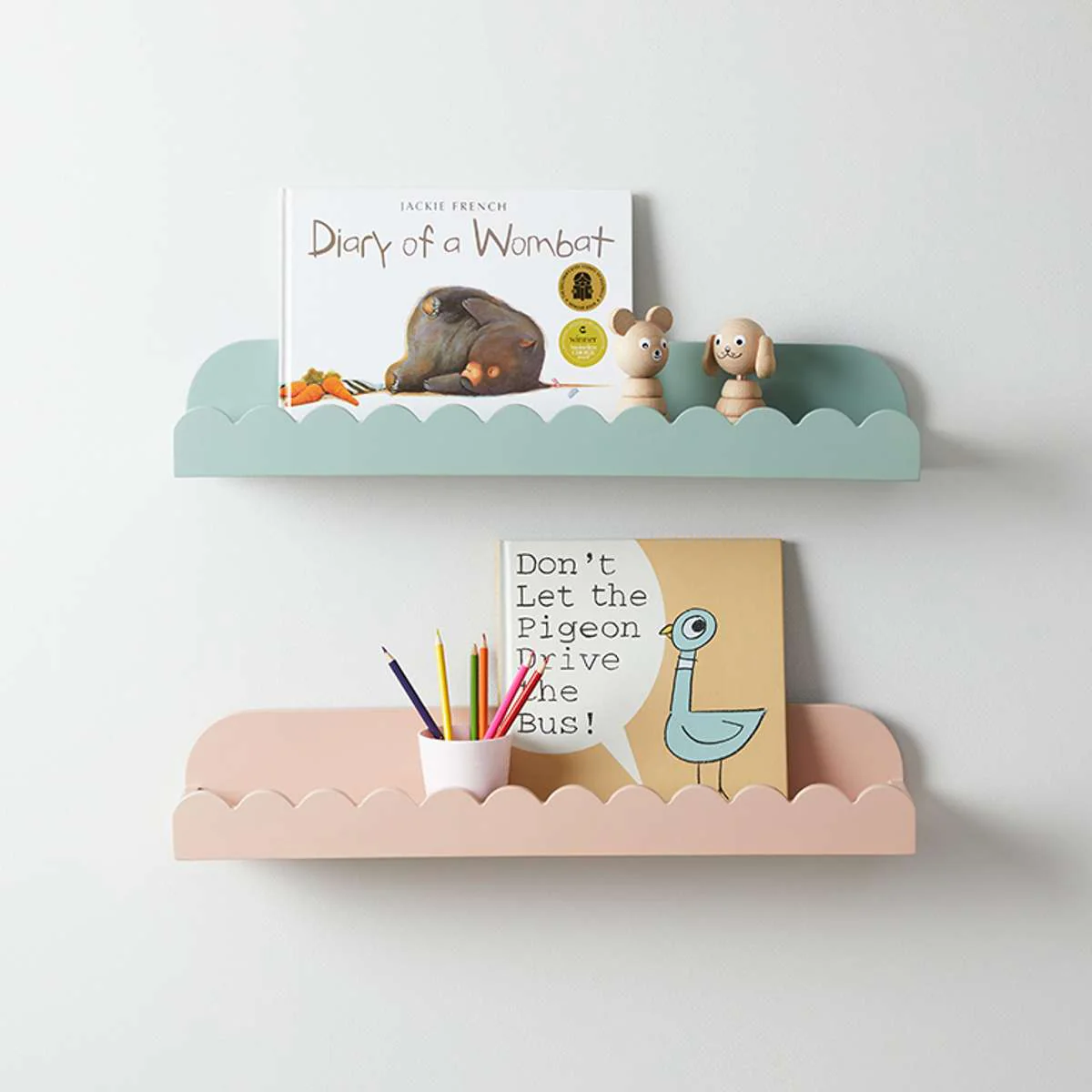 Sarah Scalloped Wall Shelf - Pink - Image 7