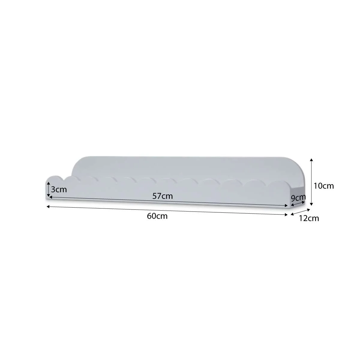 Sarah Scalloped Wall Shelf - White - Image 10