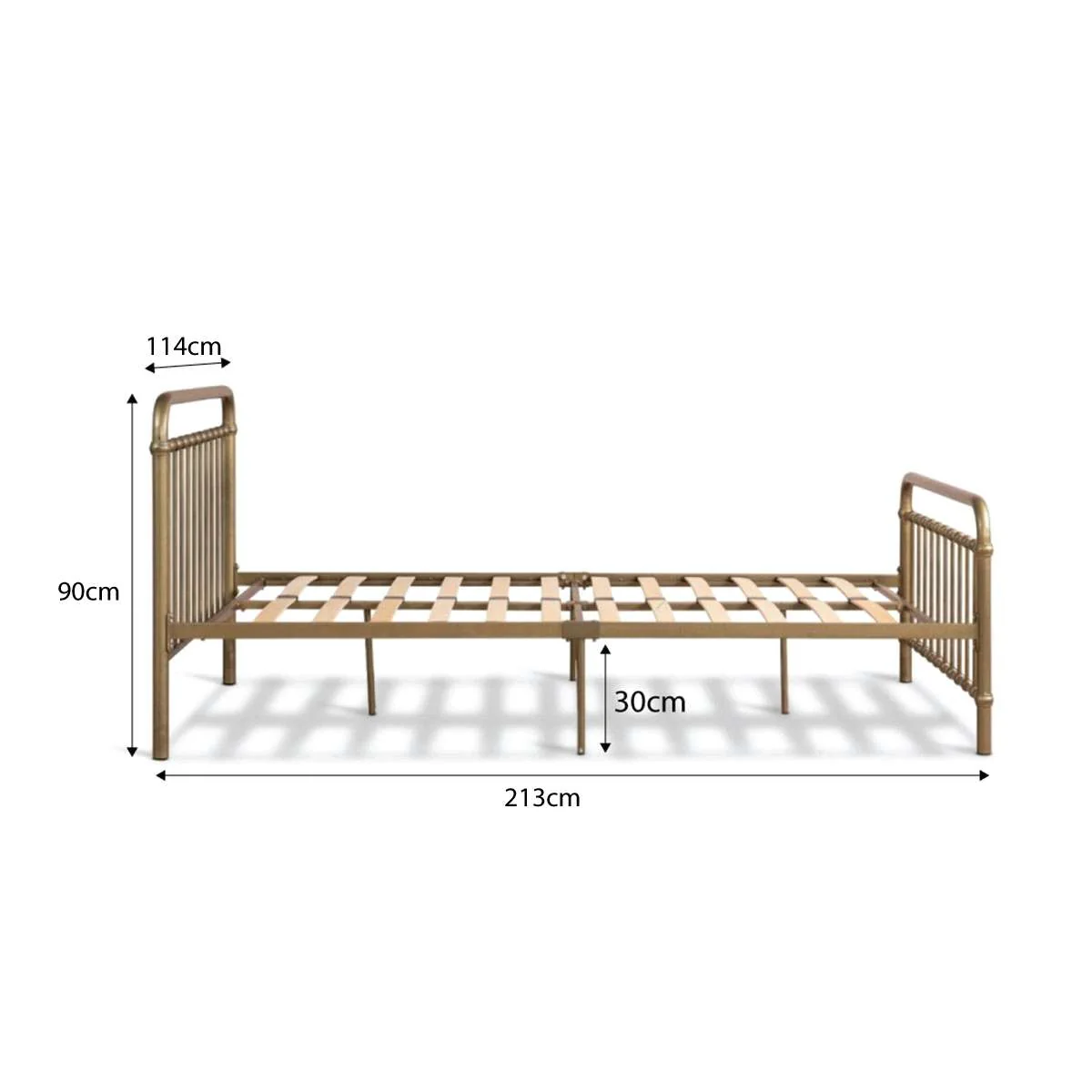 Sonata Bed - King Single - Bronze - Image 14