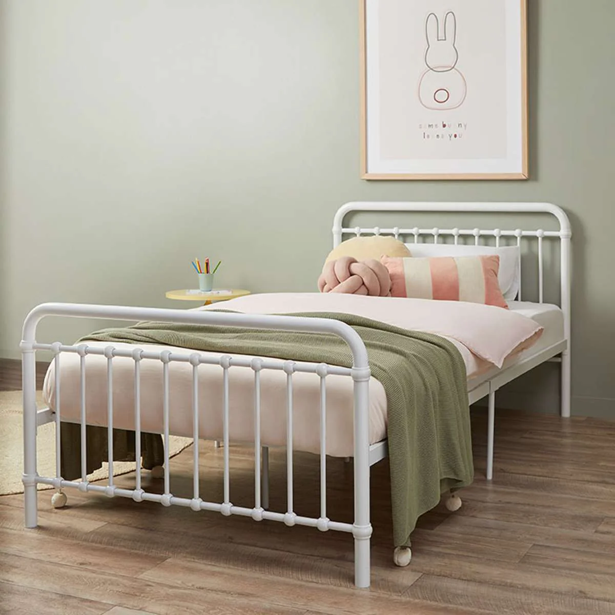 Sonata Bed - King Single - White - Image 3