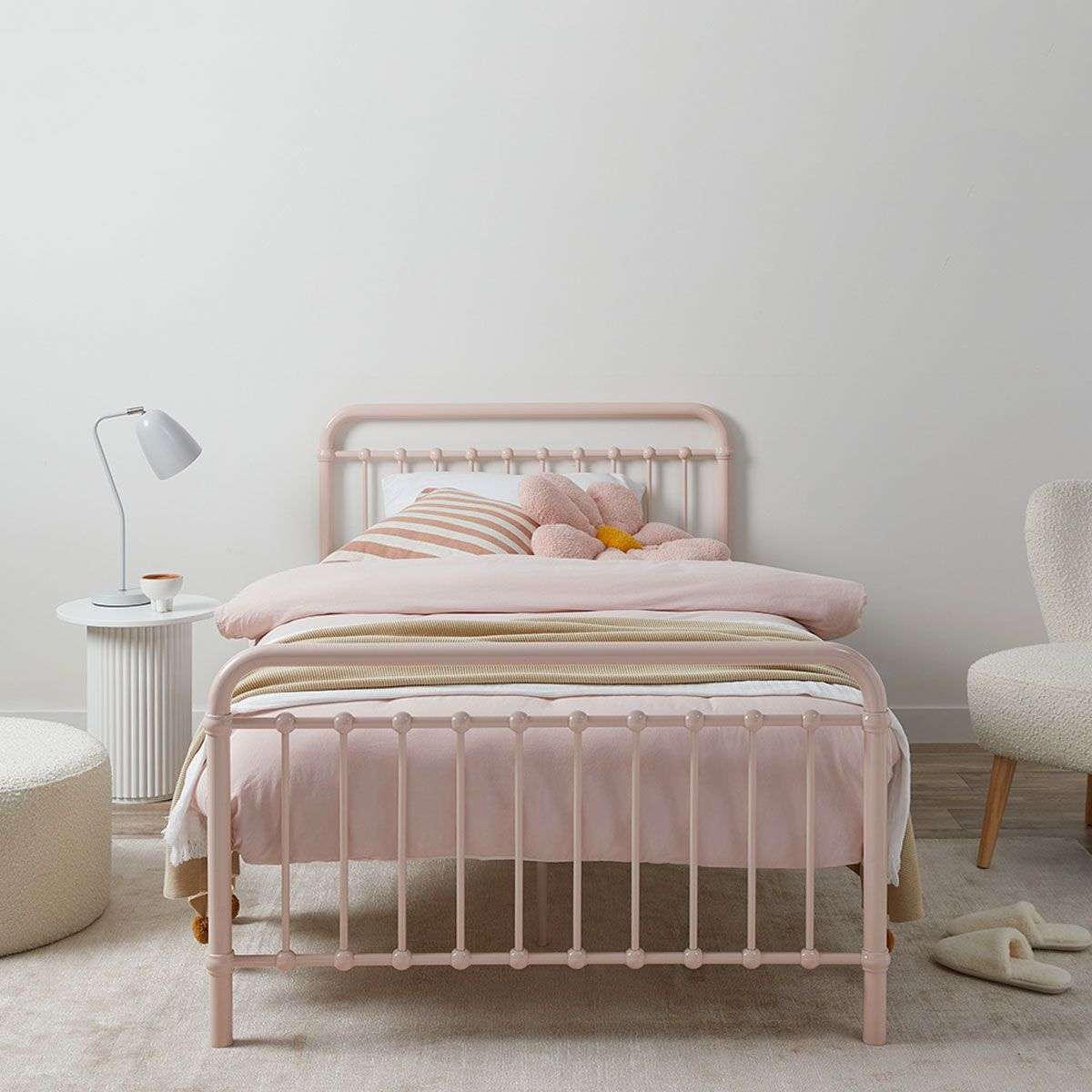 Sonata Bed - Single - Pink - Image 6