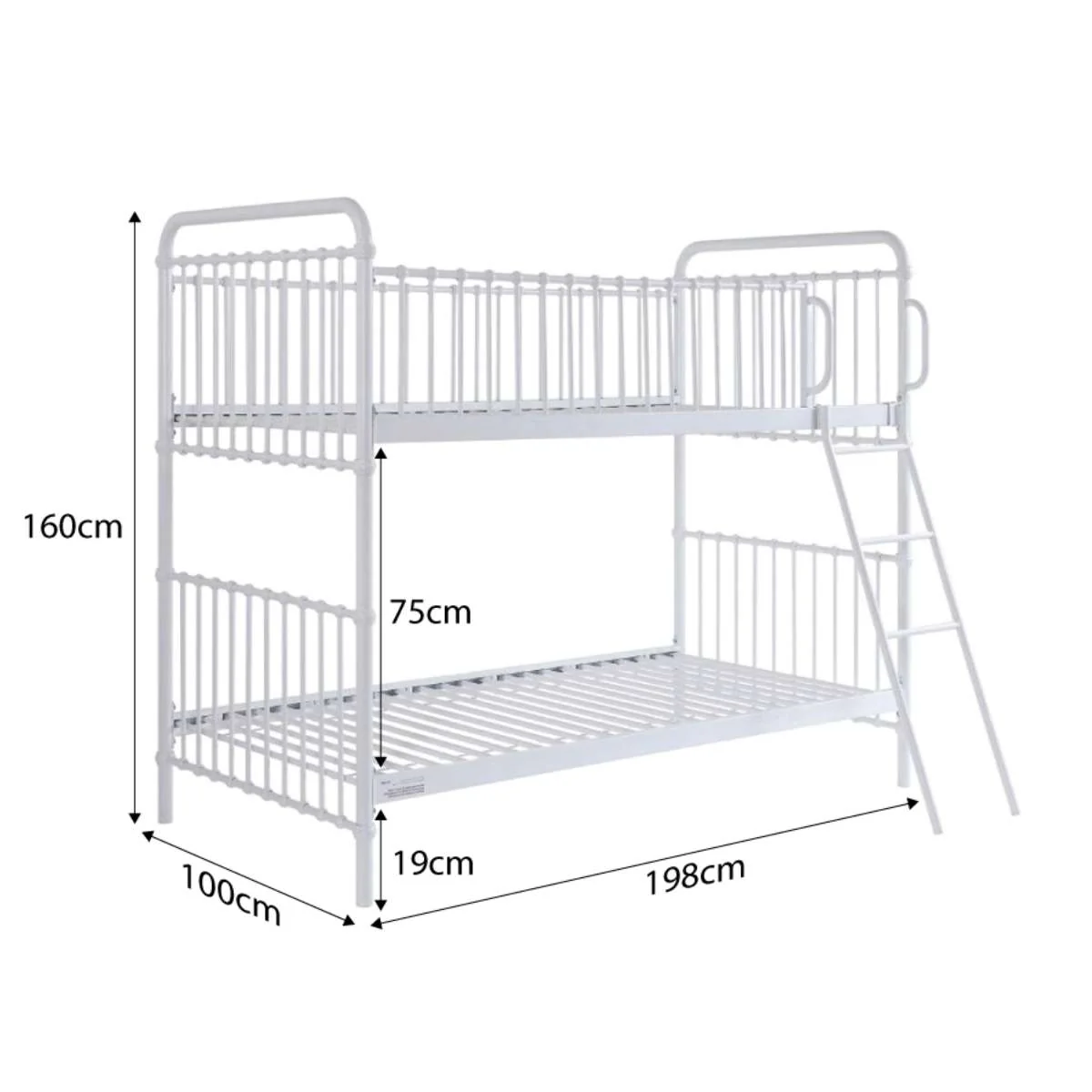 Sonata Bunk Bed - White - Image 8