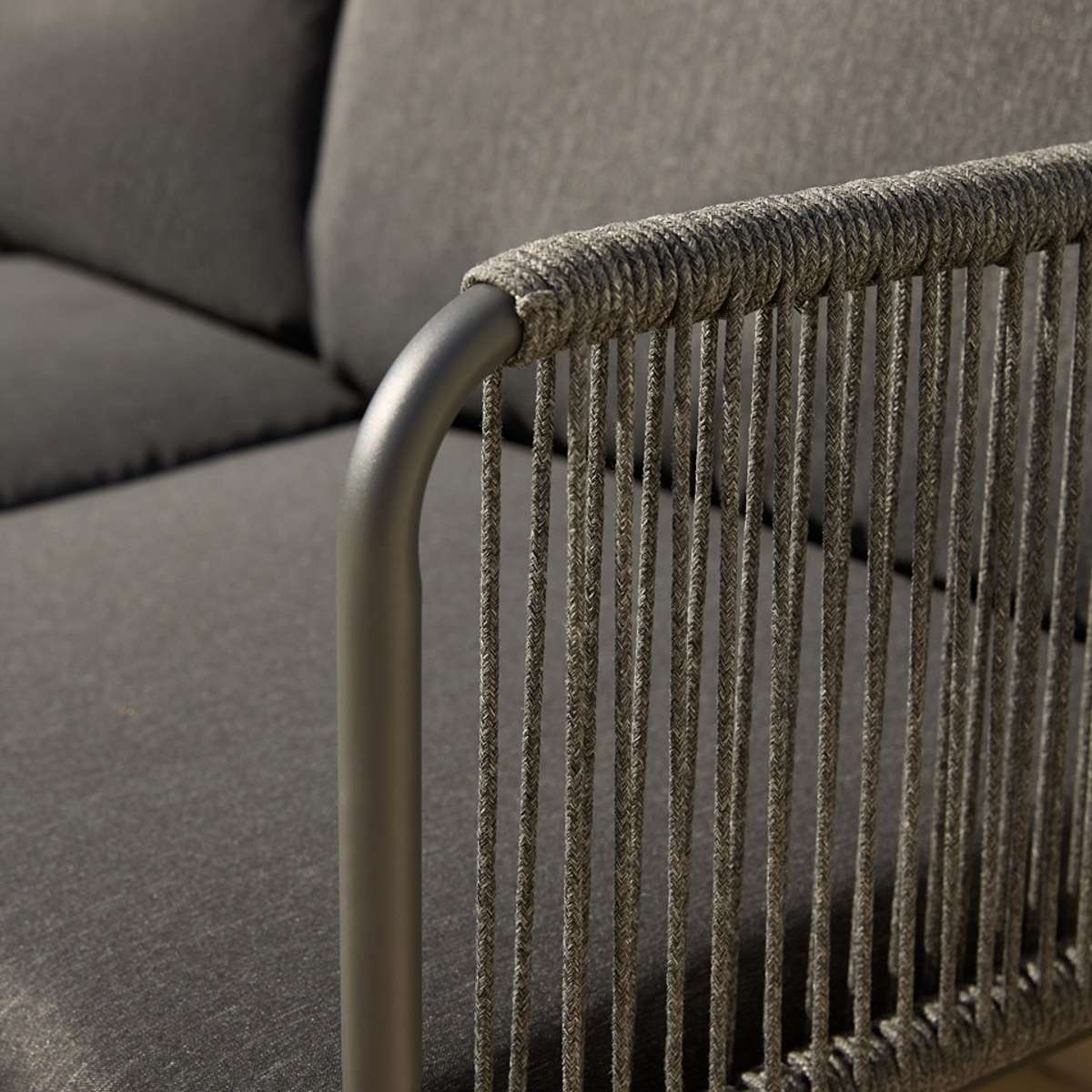 Sorrento Outdoor Three Seater Sofa - Charcoal - Image 2