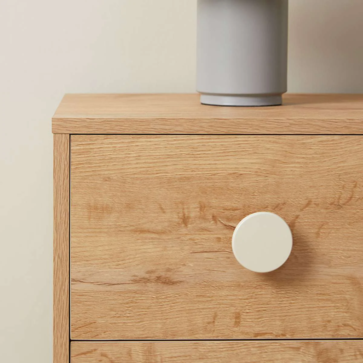 Spotty Bedside Table - Cream - Image 3