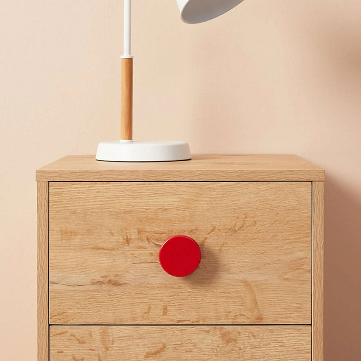 Spotty Bedside Table - Red - Image 3