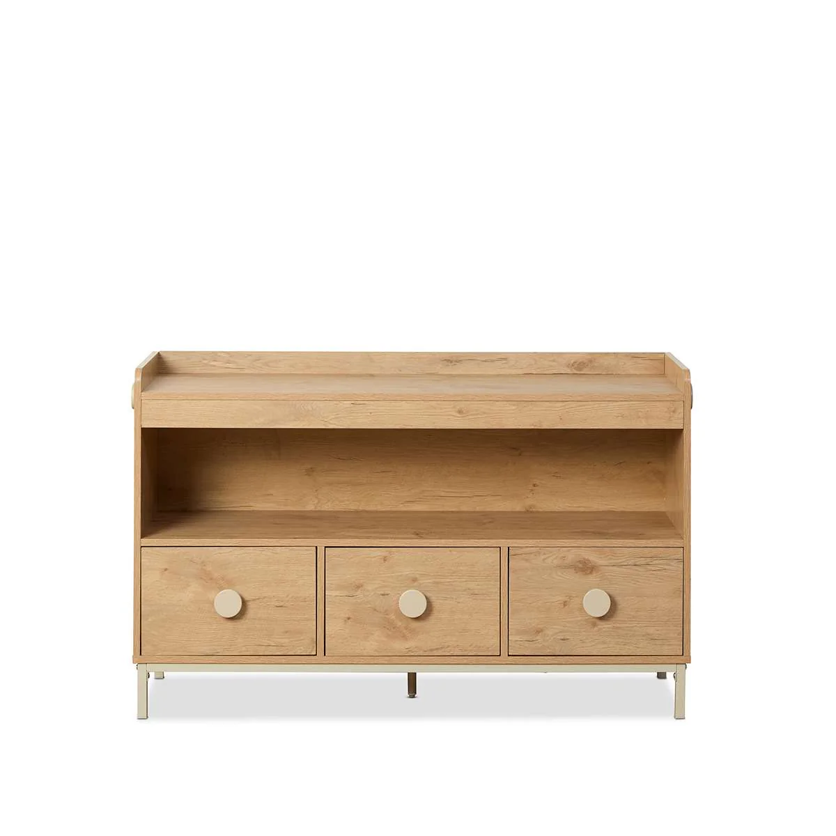 Spotty Book Storage with Toy Drawer Organiser - Cream - Image 8
