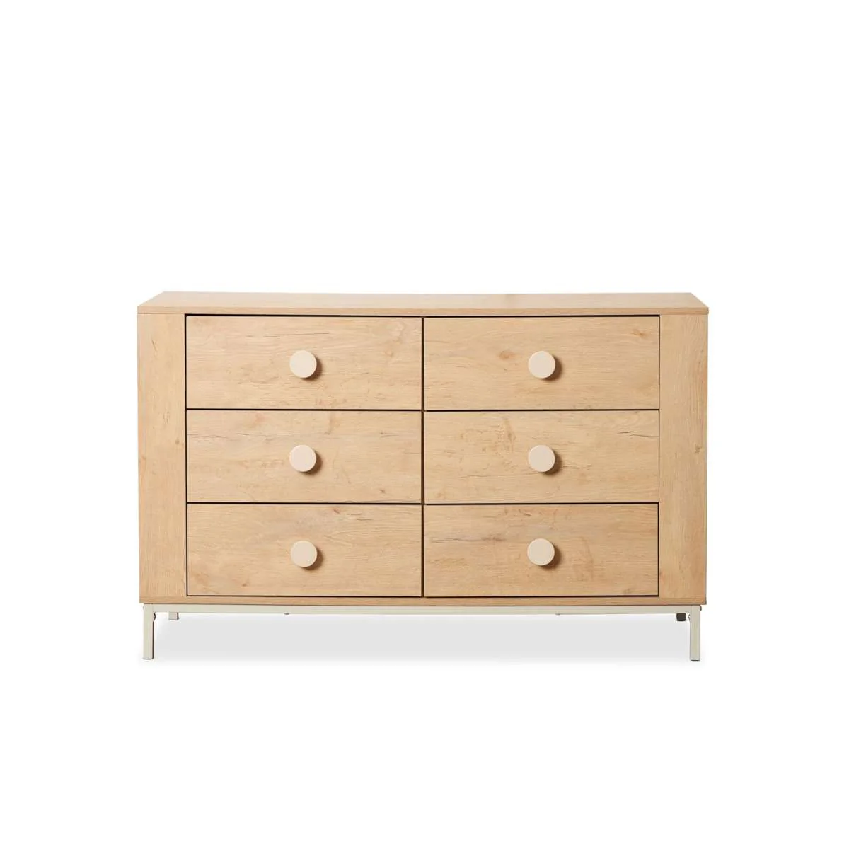 Spotty Six Drawers With Storage - Cream - Image 11