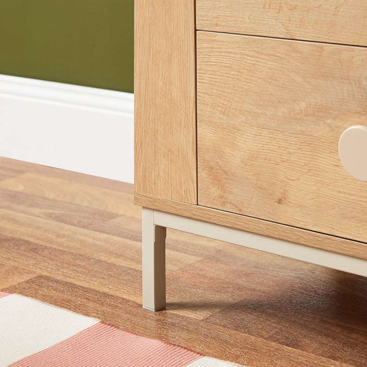 Spotty Six Drawers With Storage - Cream - Image 6