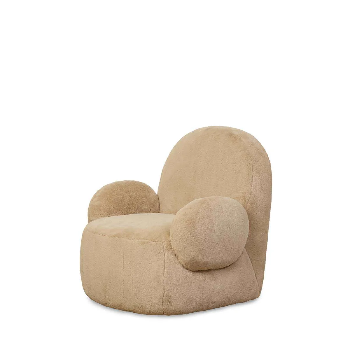Teddy Bear Swivel Chair - Cream - Image 11