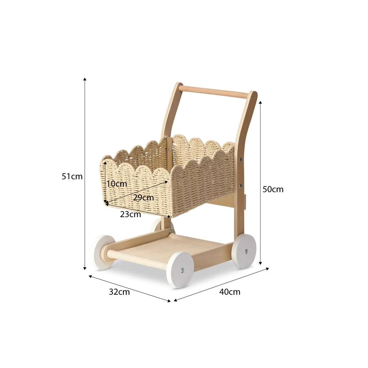 The Sensory Play Bundle - Messy Mud Kitchen and Basket Shopping Trolley - Image 6