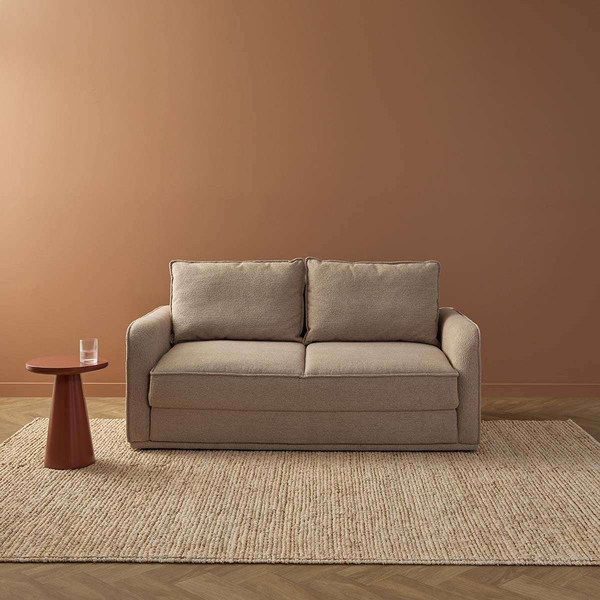 Tobie 2 Seater Sofa Bed - Natural - Image 5