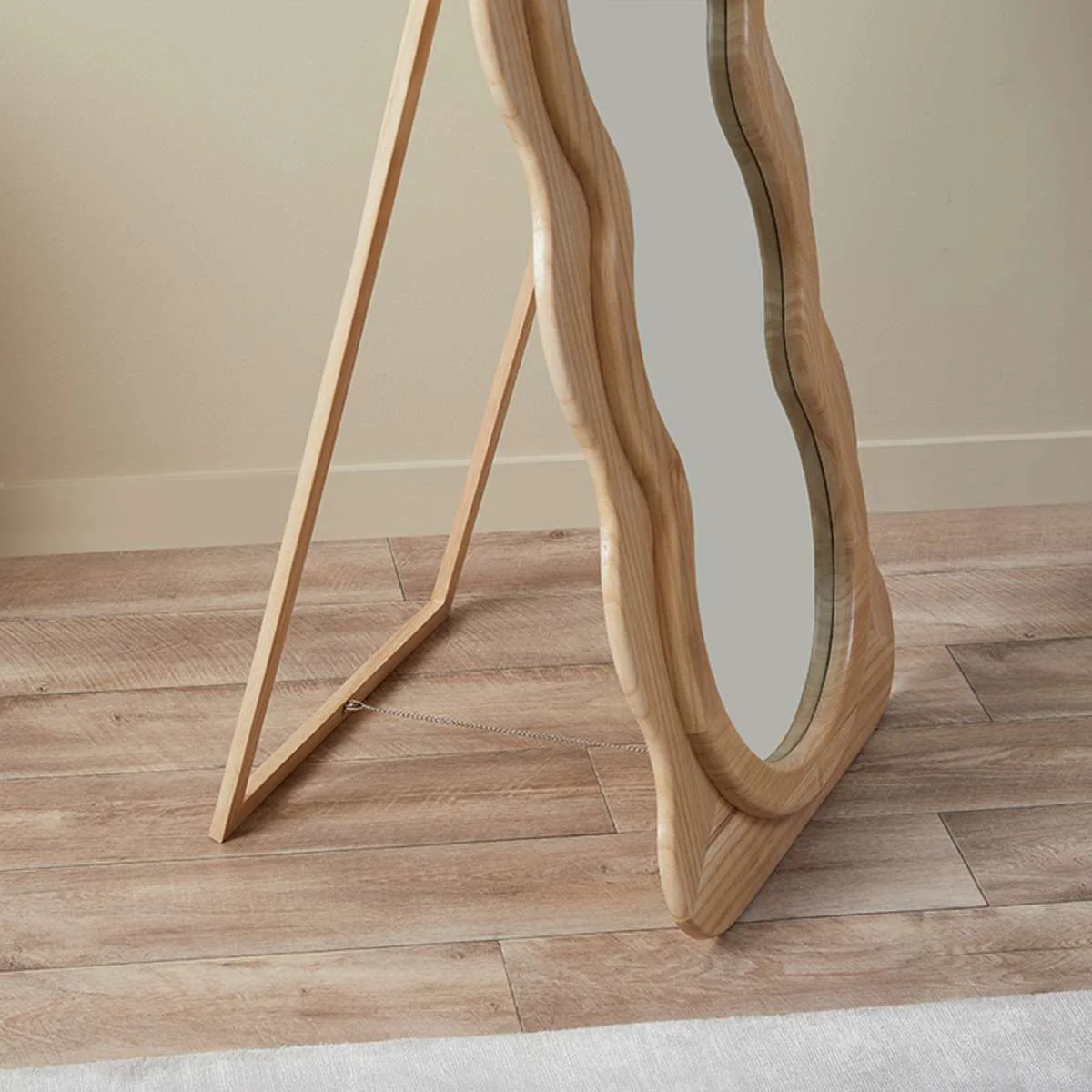 Wave Solid Wood Mirror - Image 3