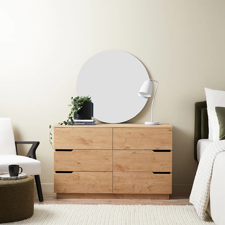 Zack Six Drawer - Natural
