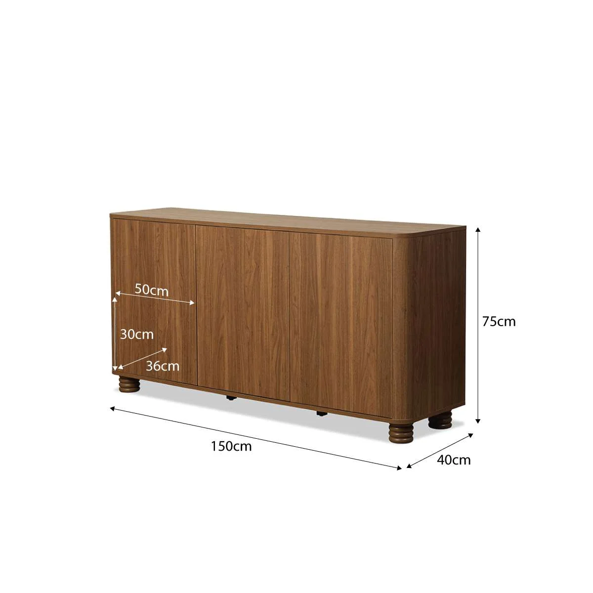 Ziggy Buffet - Walnut - Image 11